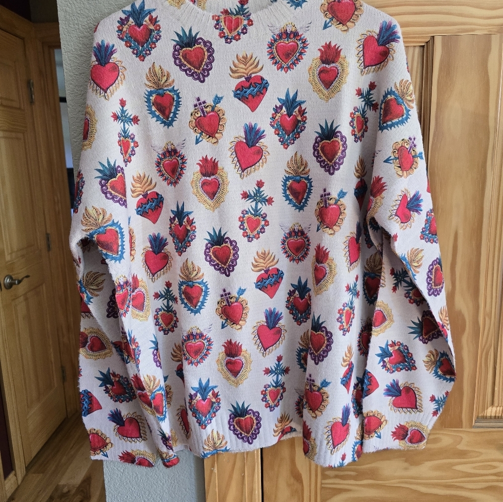 Super cute girly Sacred Heart sweater